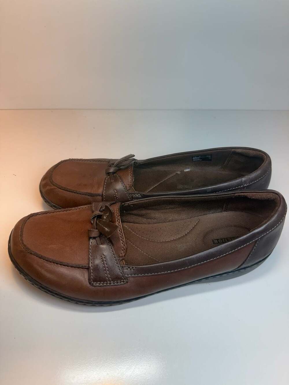 Clarks Collection Ashland Bubble Loafer Brown Leather